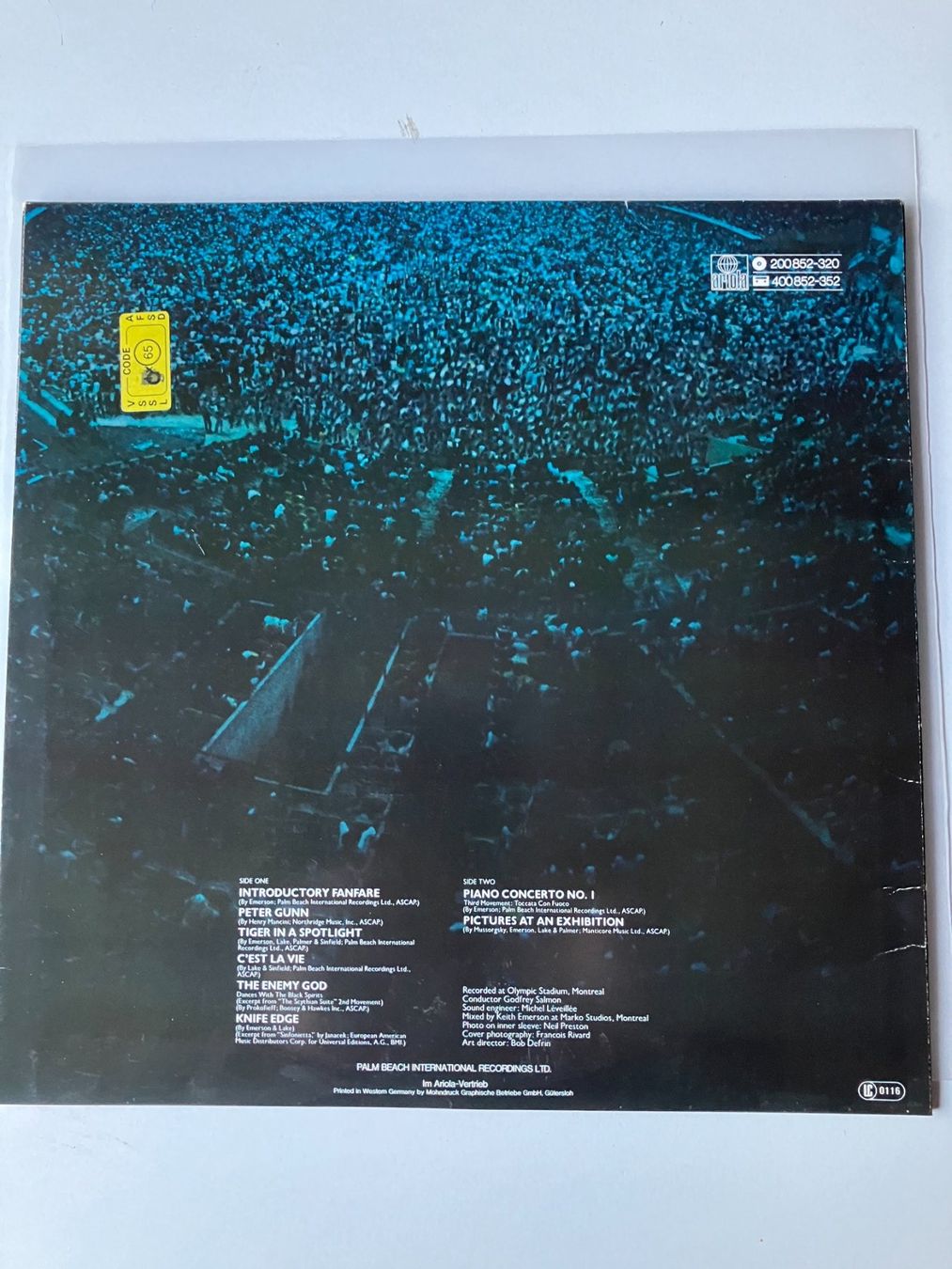 Dischi in vinile: Emerson, Lake & Palmer – Usato da Aarwangen venduto da Jukebox3 4