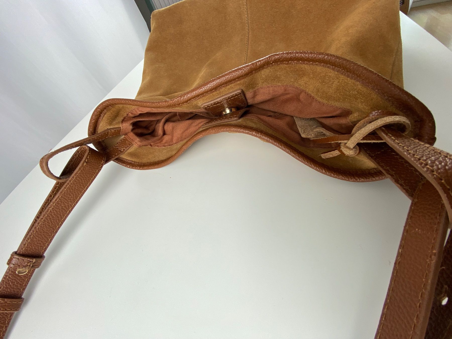 Borse da donna: Handtasche - Leder - cognac Anne Field – Usato da wichtrach venduto da elvena 5