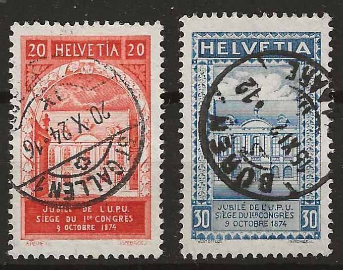 Tutti i francobolli: CH167 - UPU 1924 vollstempel – Usato da Trélex venduto da Phil_Albert
