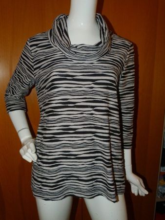 Shirt von Canda Premium, Gr. M, beige-schwarz %