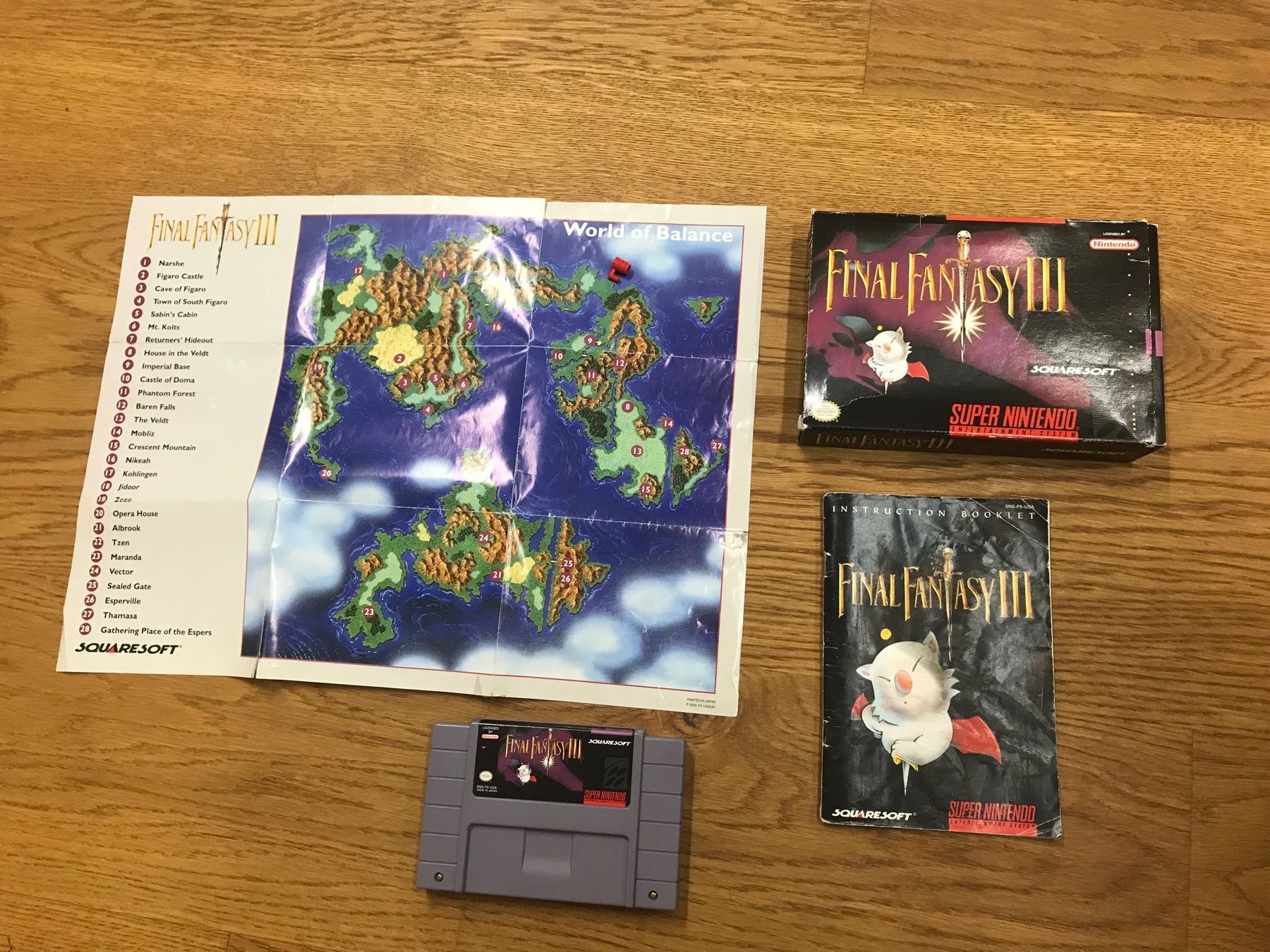 Nintendo Spiele: Final Fantasy III SNES NTSC – Gebraucht aus Schenkon von