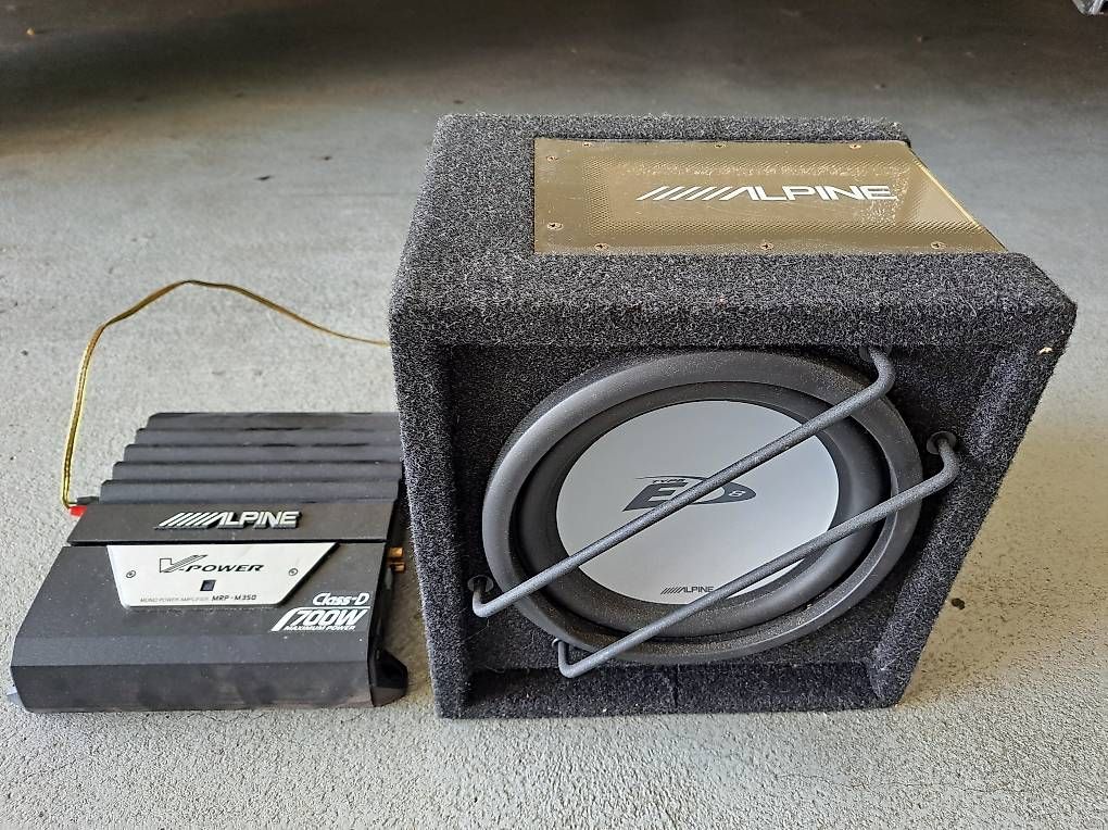 Lautsprecher: Alpine Subwoofer mit Verstärker  – Gebraucht aus Rothrist von WOB13