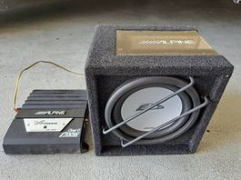 Alpine Subwoofer mit Verstärker 