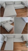 Couch Ecksofa L-Form beige