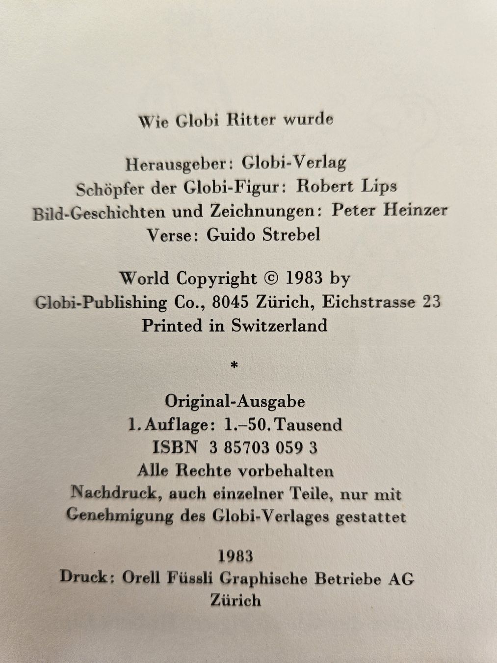 Bücher: Wie Globi Ritter wurde – Gebraucht aus Kreuzlingen von chr_pfn9 2