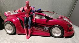 Spider-Man mit Spider Car - Marvel 2006 (auto web shooter)