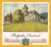 Etikette für Wein - Balgacher Süssdruck /bd