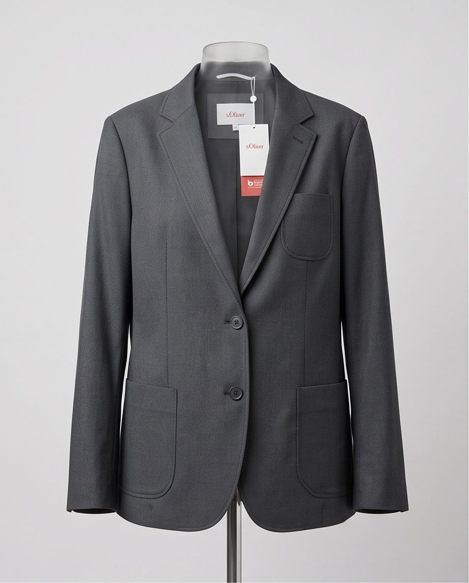 S.Oliver Giacche: S.Oliver blazer anthracite - neuf - taille 50 – Nuovo e nell'imballaggio originale da Vuisternens-Romont venduto da gol_xp6p