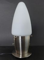 Tischlampe Space Age, Metall und Glas, 40 cm