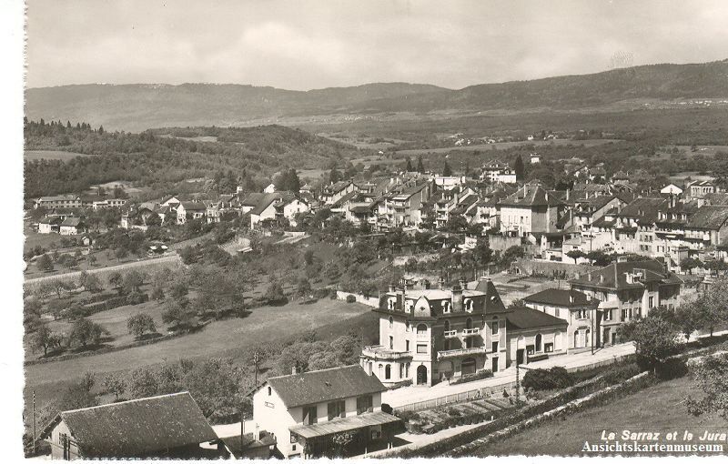 Ansichtskarten: La Sarraz - et le Jura + ca. 1950 – Gebraucht aus Emmenbrücke von teestube