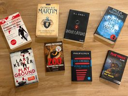 8 Bücher Konvolut Thriller Roman auch Einzelverkauf
