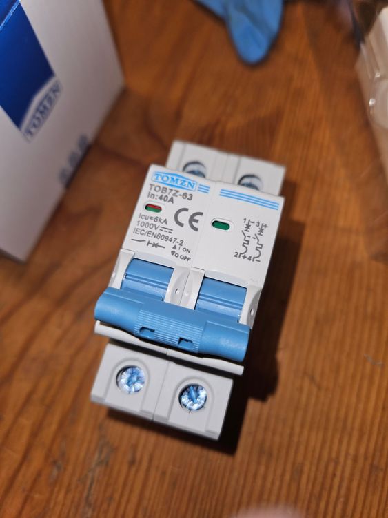 Photovoltaik Überspannungsschutz 2P - DC Sicherungsautomat 1000V Für Solaranlagen