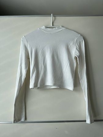weisses Crop-Top