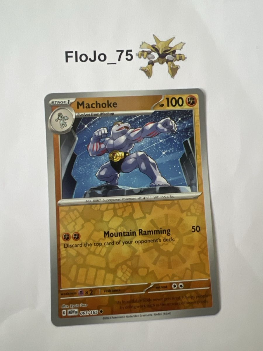 Pokémon Carte collezionabili: Machoke 67/165 – Usato da St-Blaise venduto da FloJo_75