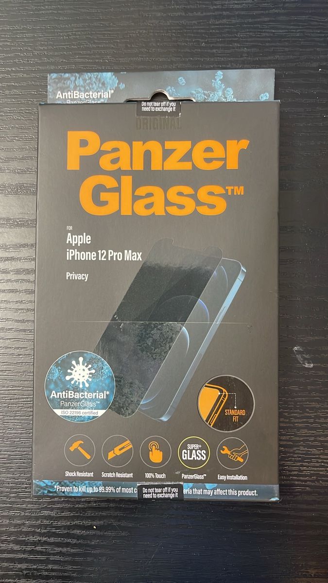 Ritocchi & pellicole di protezione: Neuf-PanzerGlass Privacy Screen Protector iPhone 12 Pro Max – Nuovo e nell'imballaggio originale da Vallamand venduto da eli_tk9d