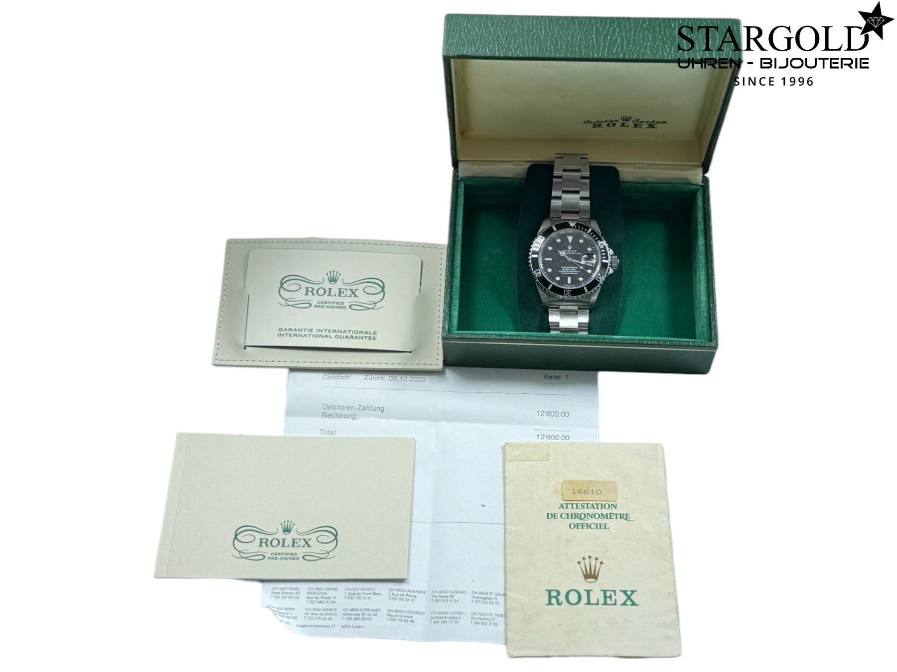 Rolex Orologi: Rolex Submariner Date - 16610 – Usato da Zürich venduto da Stargold-Uhren 1