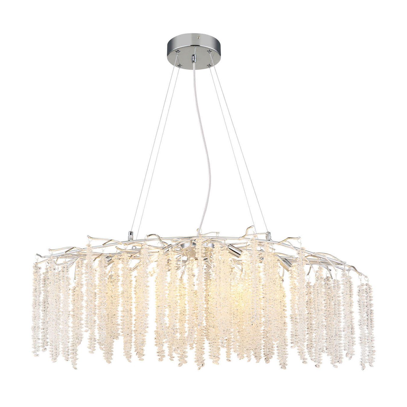 Lampadari & plafoniere: Pendelleuchte, Chrom, 100 cm x 40 cm – Nuovo (secondo la descrizione) da Kreuzlingen venduto da Smart-Light