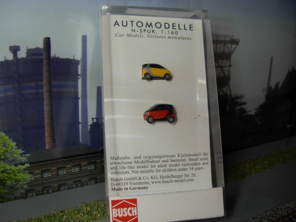 Busch Modelleisenbahnen: N: 2 x Smart's von Busch – Neu (gemäss Beschreibung) aus Oberrieden von Hobbyschiff