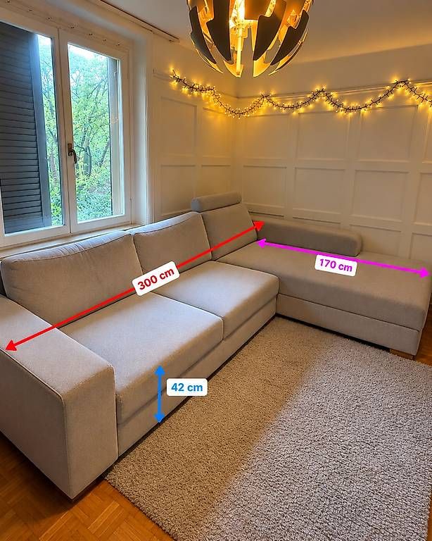 Divani: Modernes IKEA Ecksofa mit Liegefläche  300 cm – Usato da Thalwil venduto da ary_y9p2