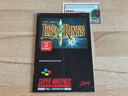 Spielanleitung The Lord of the Rings: Volume 1 (SFRG), SNES