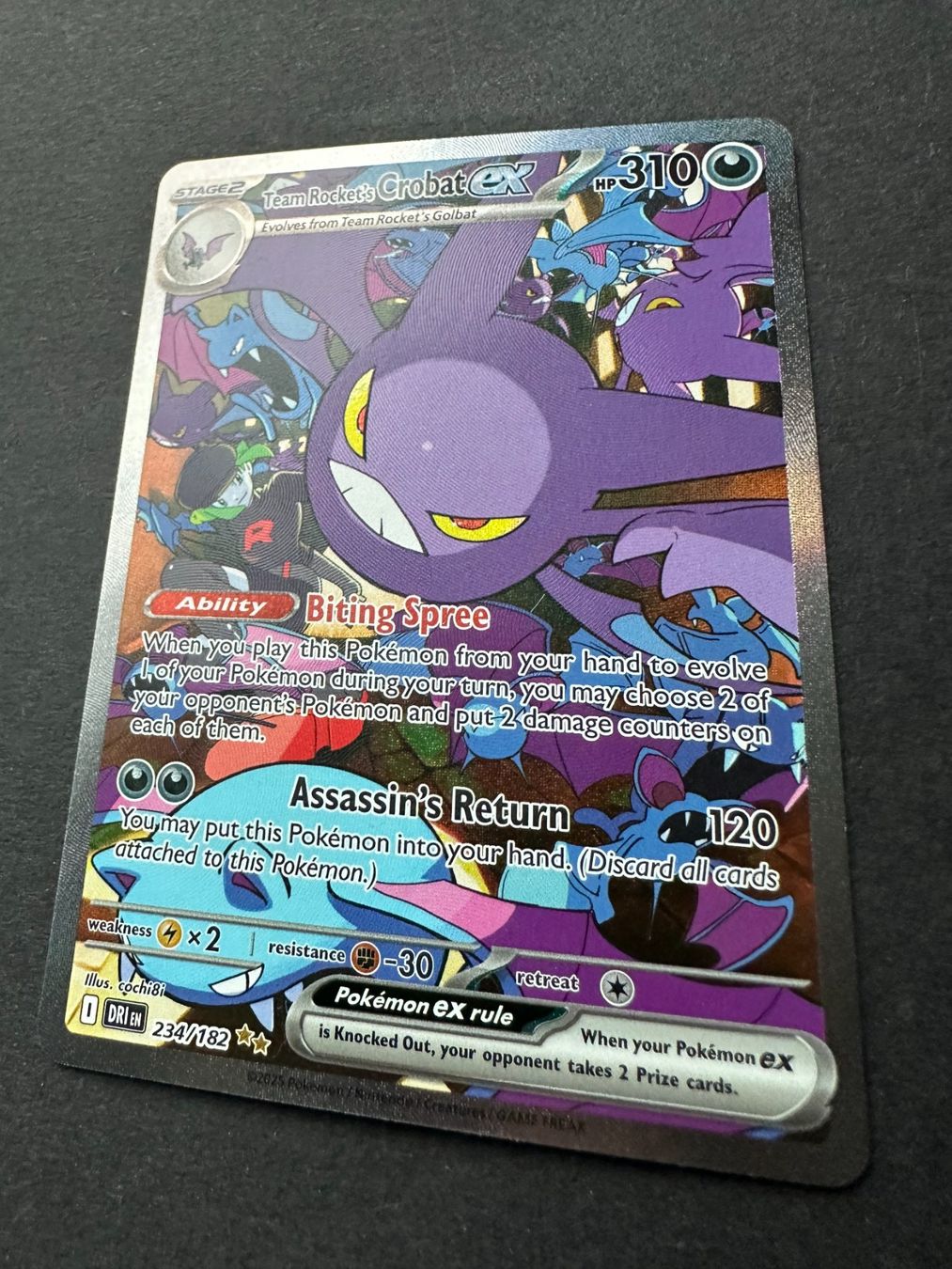 Pokémon Carte collezionabili: Pokémon Karte TeamRocket's Crobat ex – Usato da Zug venduto da Supervamp 3