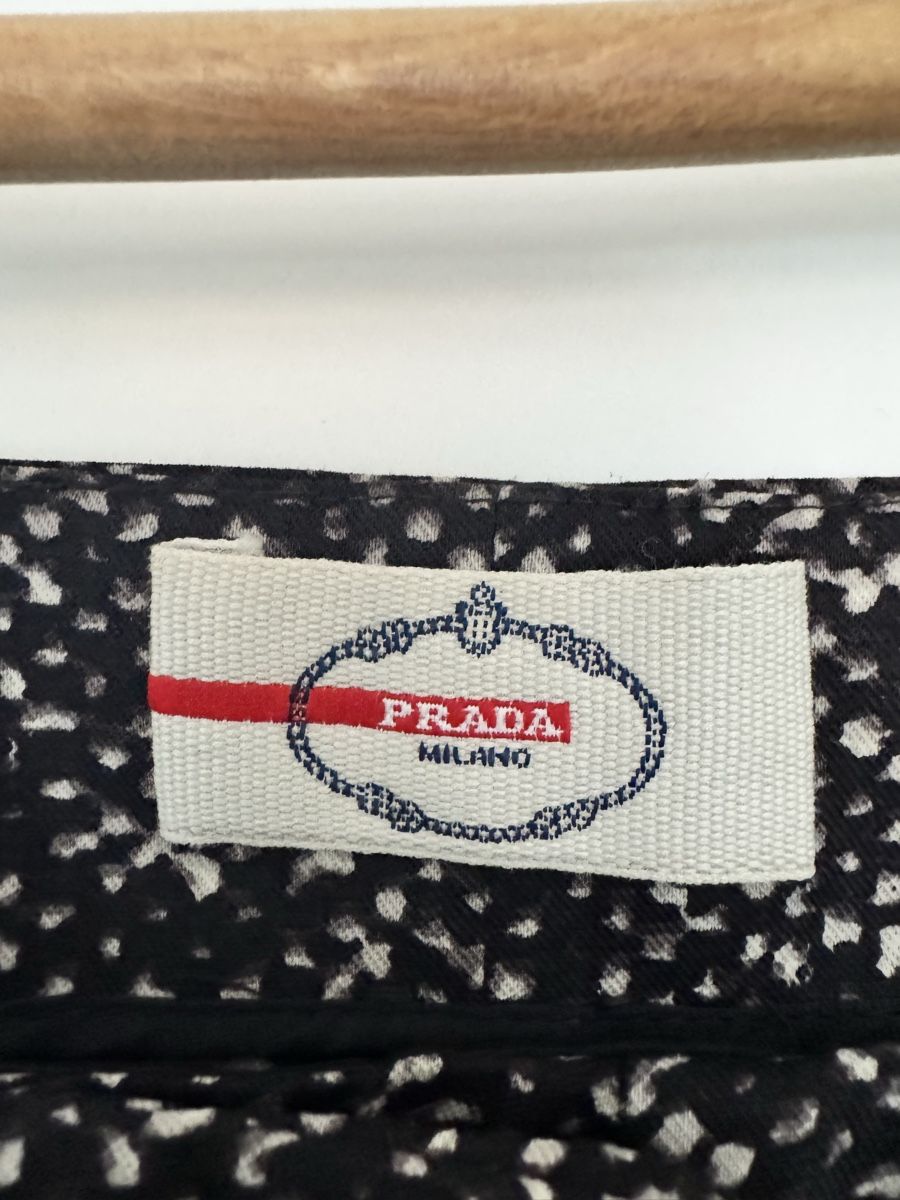 Prada Pantaloni: Prada Women's Trousers, Size 34, Black & White Pattern – Usato da Umiken venduto da RachelStenders 2