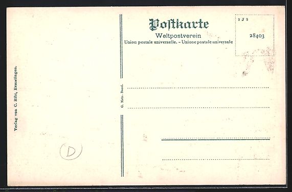 Cartes postales: AK Ermatingen, Kirche und Ortspanorama – D'occasion à Berlin par bartko-reher 1