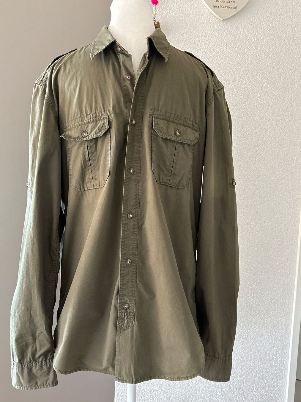 H&M Camicie: Langarm Hemd Herren beige L.O.G.G. Gr. L – Usato da Brunnen venduto da Nala2929 3