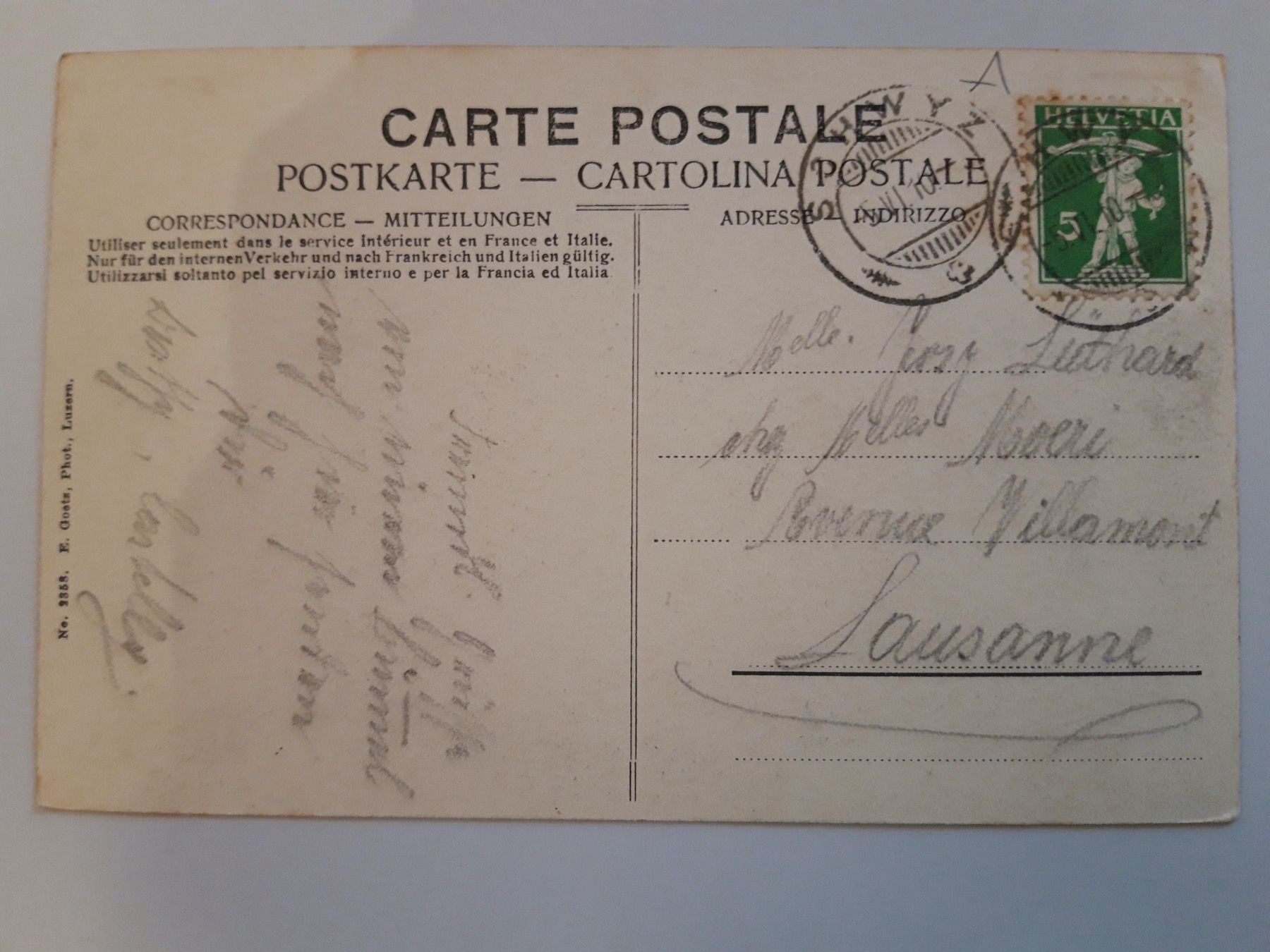 Cartoline postali: Schwyz Redinghaus – Usato da Sargans venduto da nicsam1815 1