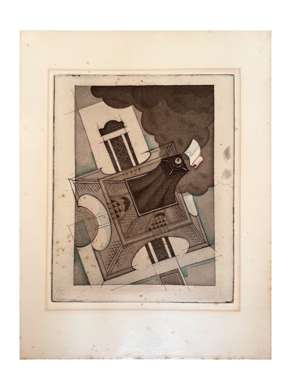 Grafica & Litografie: Charles Martin. La Tour Eiffel. Original-Radierung. – Usato da Zürich venduto da Tulsa1968