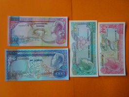 Sao Tomé und Principe 4 Banknoten-Set, 50-1000 Dobras, Unc