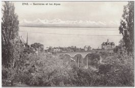 SERRIÈRES et les Alpes ca. 1915 (NE)