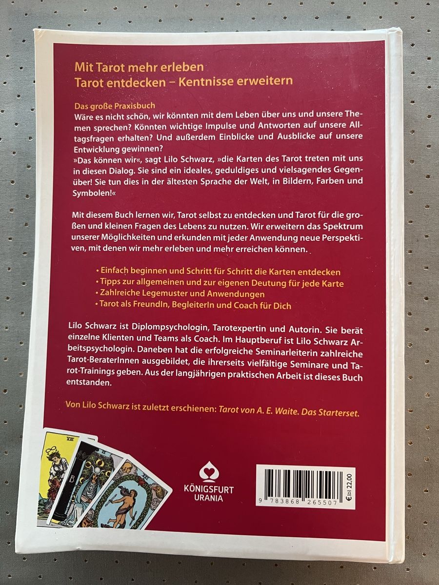 Libri: TAROT PRAXISBUCH & Karten – Usato da Winterthur venduto da ruebliangel 1