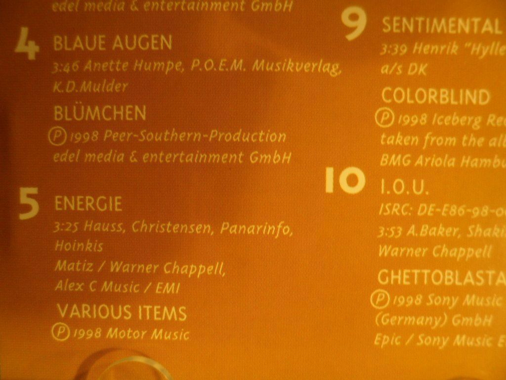 CDs: CHART  HITS    Vol 7 – Gebraucht aus Langnau i. E. von mar_hw58 2