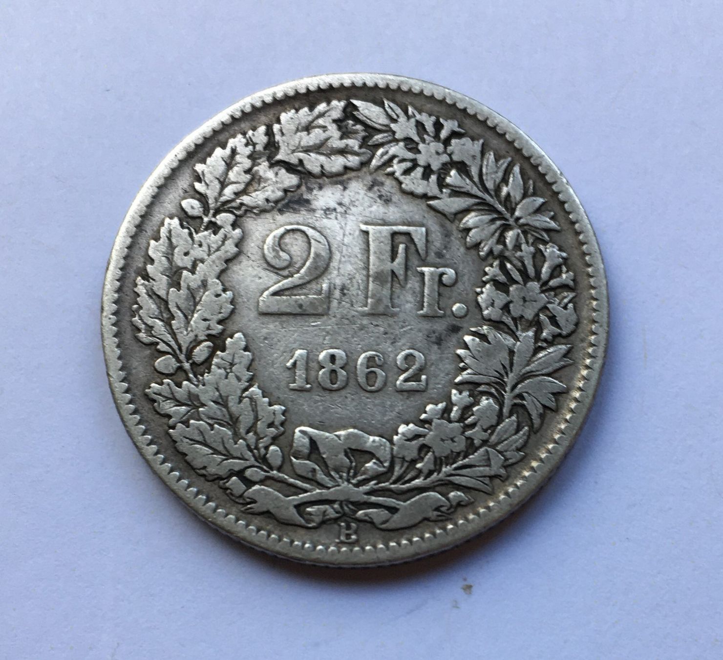 Tutti le monete: 1862 2 Franken Silber – Usato da Kirchberg SG venduto da Helveticus00