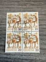 Briefmarken, 4er Block, Helvetia 20, 10.3.87, Top Zustand