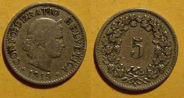 Schweiz, 5 Rappen 1919