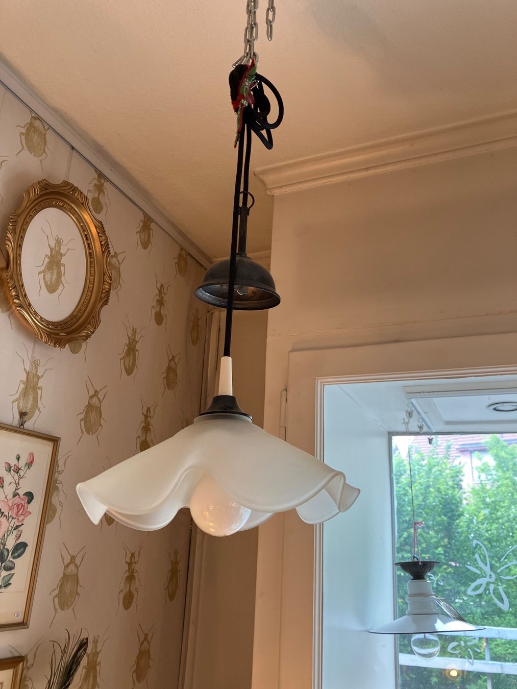 Lampade: Lampe - Hängelampe - Glas - Vintage – Usato da Winterthur venduto da pompea 4