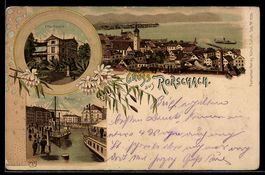 Litho Rorschach, Hafen, Villa Seefeld, O