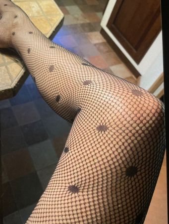 Collant Calzedonia rete a pois neri - Taglia S/L- Nuove!