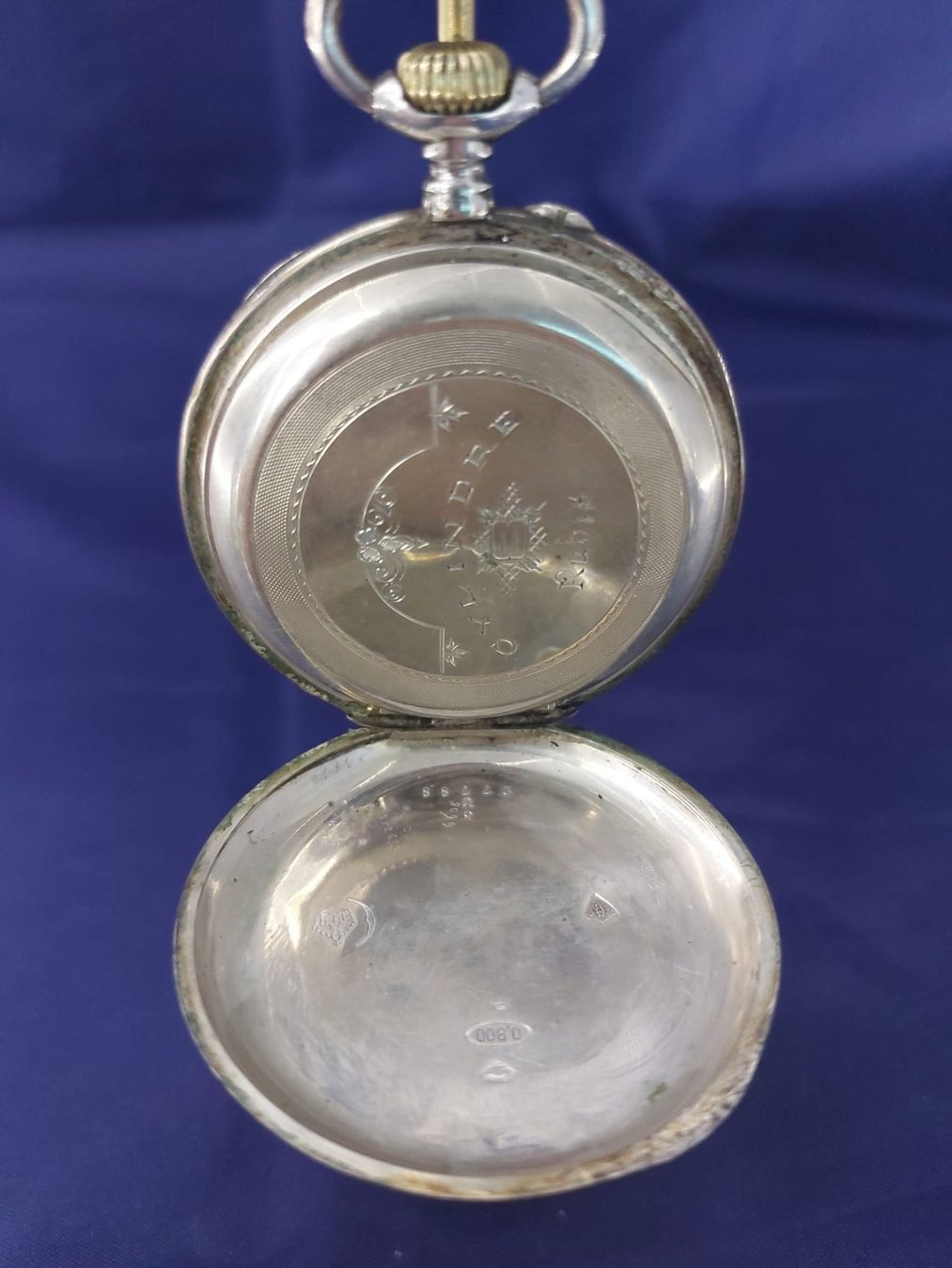 Orologi: Antike 0.800 Silber Taschenuhr – Usato da Bassersdorf venduto da antikvintage 4