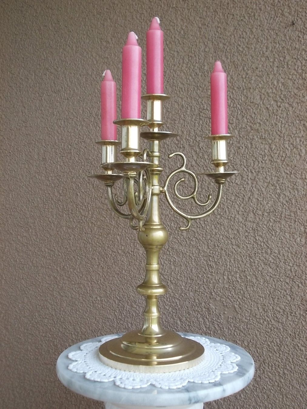 Portacandele: Alter 34cm Jugendstil Messing Kerzenständer 4flammig 1335gr. – Usato da Ostermundigen venduto da eschbe