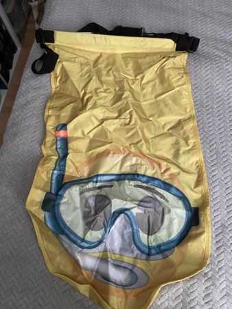 Wassersack Emoji gelb mit Schnorchel Motiv neu Wasser Aare