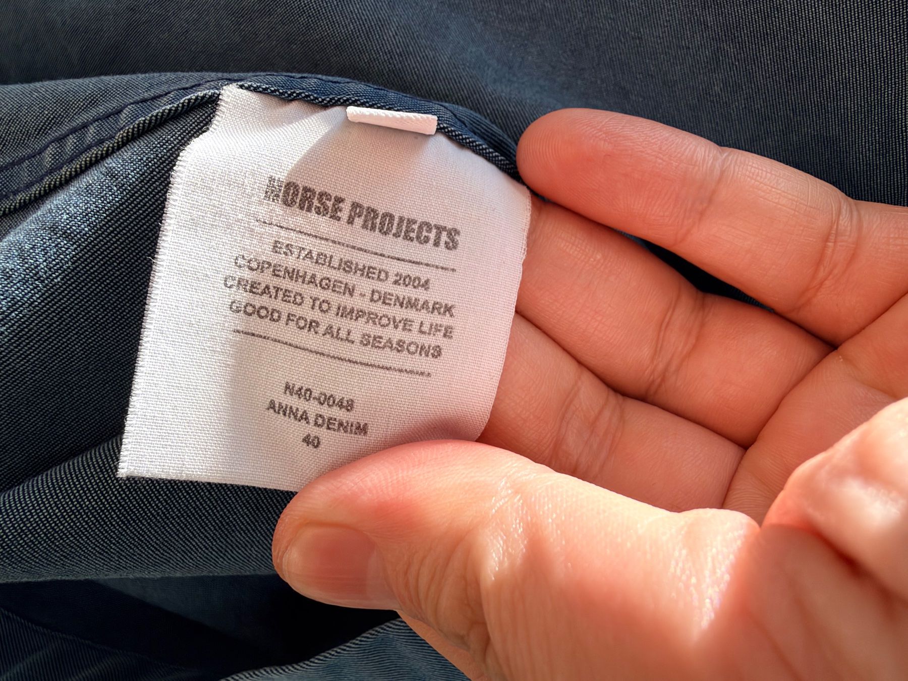 Norse Projects Chemisiers: Norse Projects Hemdbluse blau Gr. 40 – Neuf (Voir description) à Brütten par rod_r9tm 5