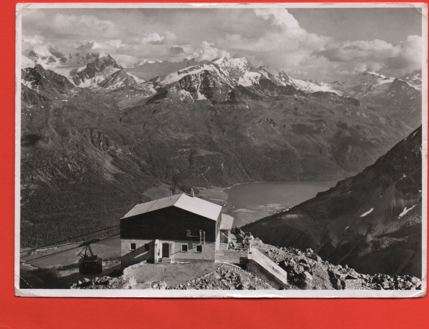 Cartoline postali: ST. MORITZ Luftseilbahn Corviglia Piz Nair – Usato da Jona venduto da philajona