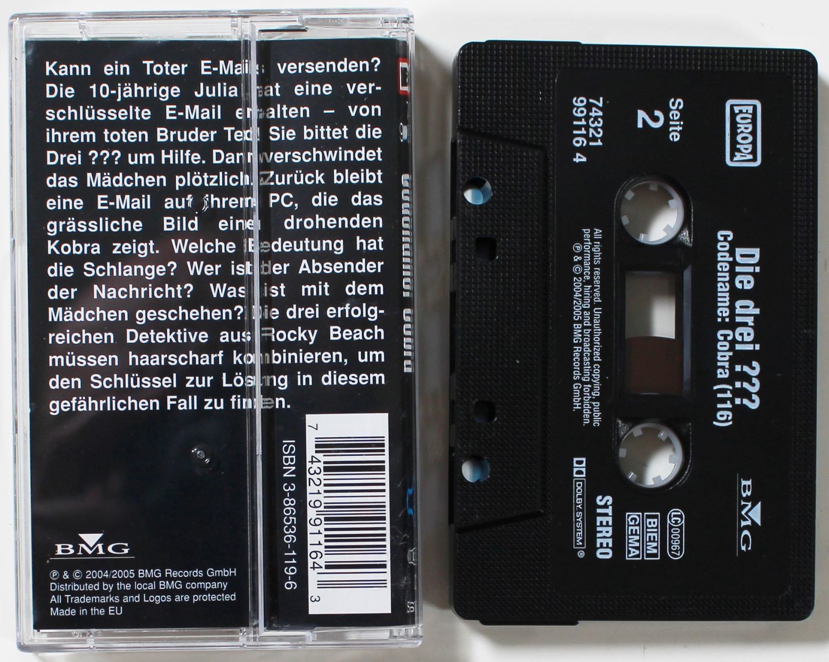 Musicassette: MC Die Drei Fragezeichen 116 - Codename: Cobra – Usato da Brüttisellen venduto da Collector-Corner 2