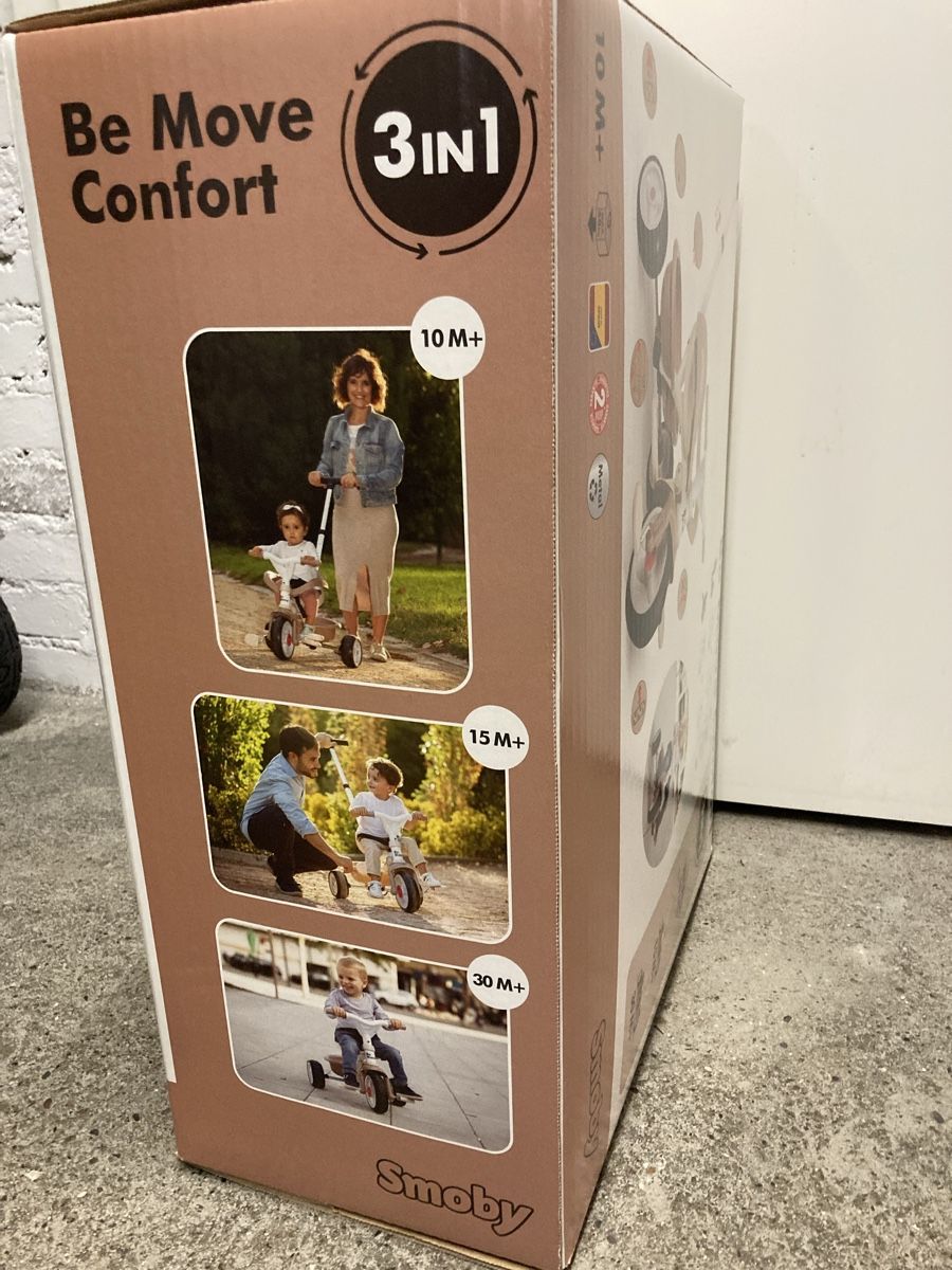 Smoby Fahrzeuge für Kinder: Smoby 3in1 Dreirad – Neu und originalverpackt aus Zürich von Ekka 1