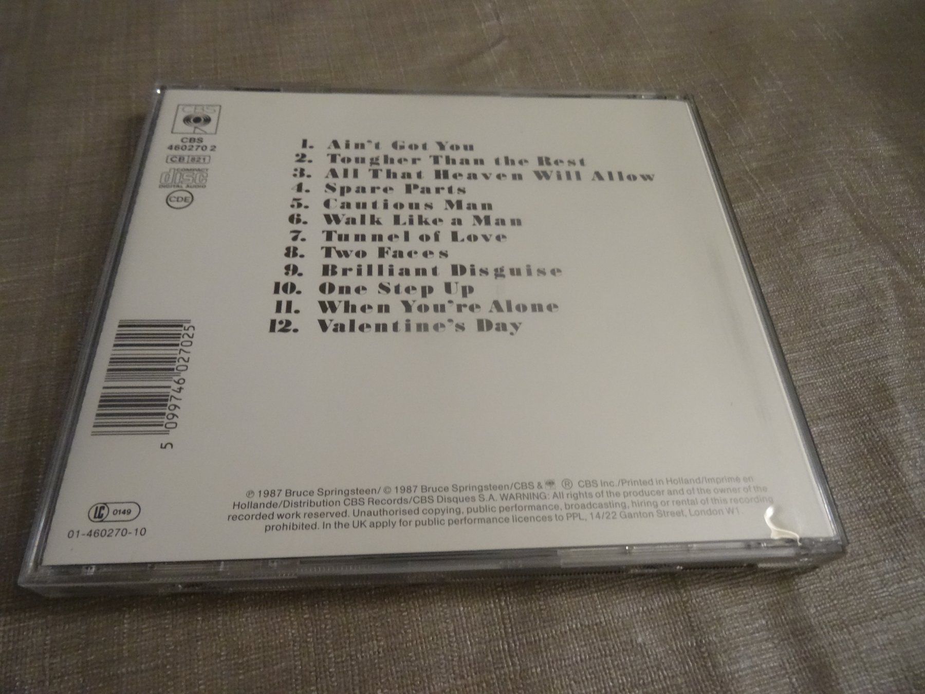 CDs: Bruce Springsteen - Tunnel of Love - CD – Gebraucht aus Olten von Disc-Ausverkauf 1