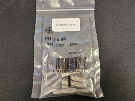 10x Wiha Bits PH 3 x 25mm