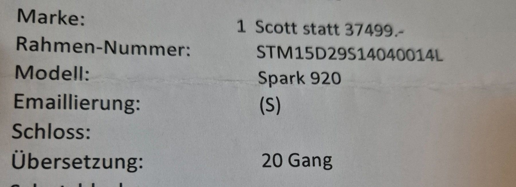 Scott Pezzi di ricambio: Schaltauge Bike Scott Spark – Usato da Sins venduto da Beatus8 3